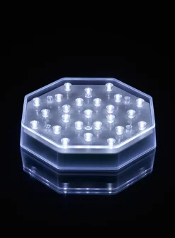 6 1/2in Octagon White LED Light Base