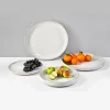 12in Ooid White Ceramic Platter