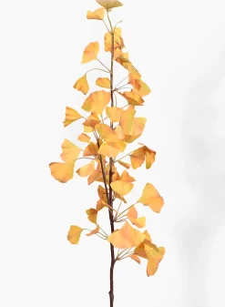 41in Orange Gingko Leaf Spray, Case of 12