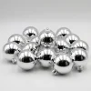 3 1/8in Round Shiny Silver Glass Ornament Balls (80mm)