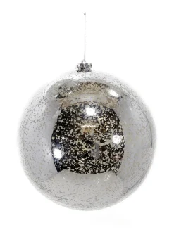 7.75in Round Silver Mercury Plastic Ornament Ball (200mm)