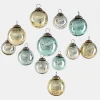 2.5in Round Vintage Glass Ornament Balls, Set of 12