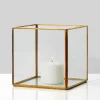 5in Square Gold Lantern