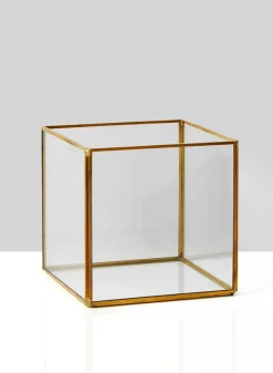 5in Square Gold Lantern