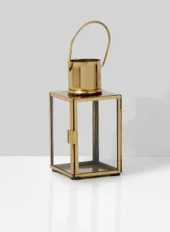 5.25in Square Gold Lantern