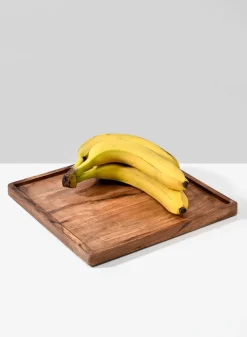 10.5in Square Lambok Wood tray