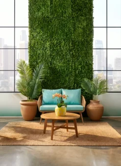 12in Square Preserved Boxwood Mat