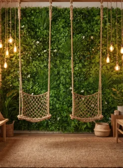 39in Square UV-Resistant Mixed Greens Mat