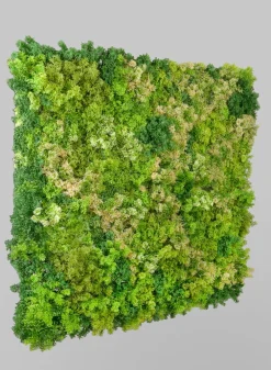 40in Square UV-Resistant Tropical Green Tone Reindeer Moss Mat (Indoor/Outdoor)