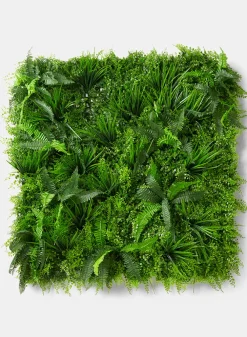 39in Square UV-Resistant Tropical Fern Mat