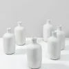 5.5in Tall Acapulco White Sandstone Bud Vase, Set of 6