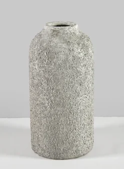 10in Tall Akihiko Aged Sandstone Ceramic Vase