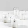 3in Tall Amber Realistic Flameless Votive, Set of 4