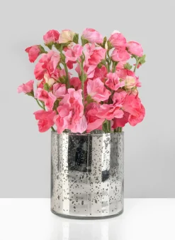 4.75in Tall Antique Silver Glass Cylinder