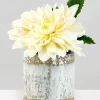 5.5in Tall Antique White Jardin Pot