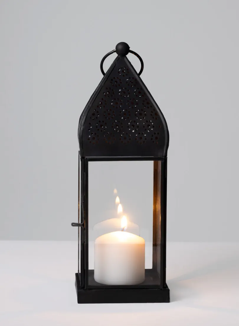10in Tall Ardeshir Black Lantern