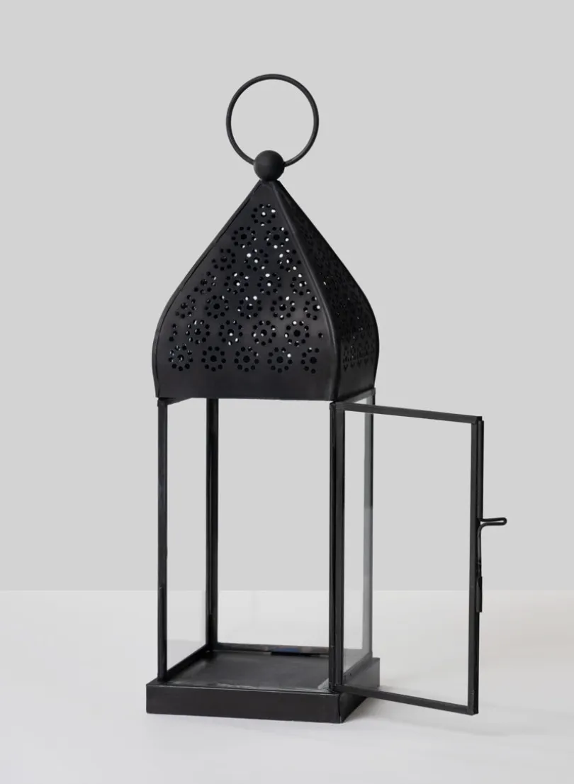 10in Tall Ardeshir Black Lantern