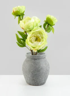 6in Tall Arita Aged Cement Amphora Vase