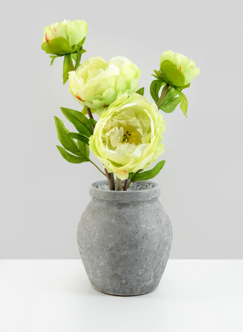 6in Tall Arita Aged Cement Amphora Vase