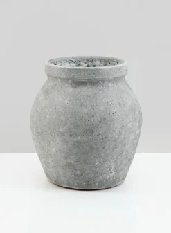 6in Tall Arita Aged Cement Amphora Vase