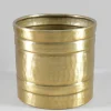 7.5in Tall Arya Iron Antique Gold Cylinder