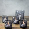 5in Tall Ashford Smoke Gray Glass Cylinder