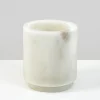 3in Tall Ashgabat White Marble Holder