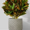 5in Tall Atelier Diamond Cement Cylinder Vase