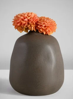 7.5in Tall Atelier Nature Tan Ceramic Vase