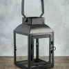 6in Tall Barney Black Lantern, Mini