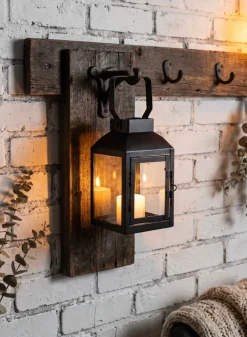 6in Tall Barney Black Lantern, Mini