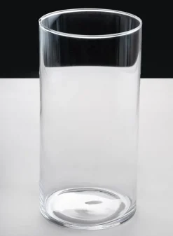 12in Tall Best Value Glass Cylinder Vase, Set of 6