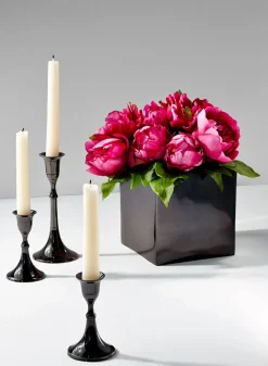 7in Tall Blackened Bronze Candlestick