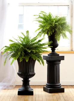 18in Tall Black Urn