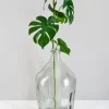 15in Tall Bombo Glass Bottle Glass Vase
