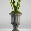 17in Tall Bronze Fiberclay All Weather Urn