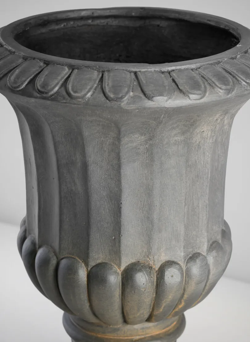 17in Tall Bronze Fiberclay All Weather Urn