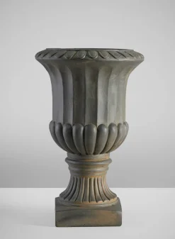 17in Tall Bronze Fiberclay All Weather Urn