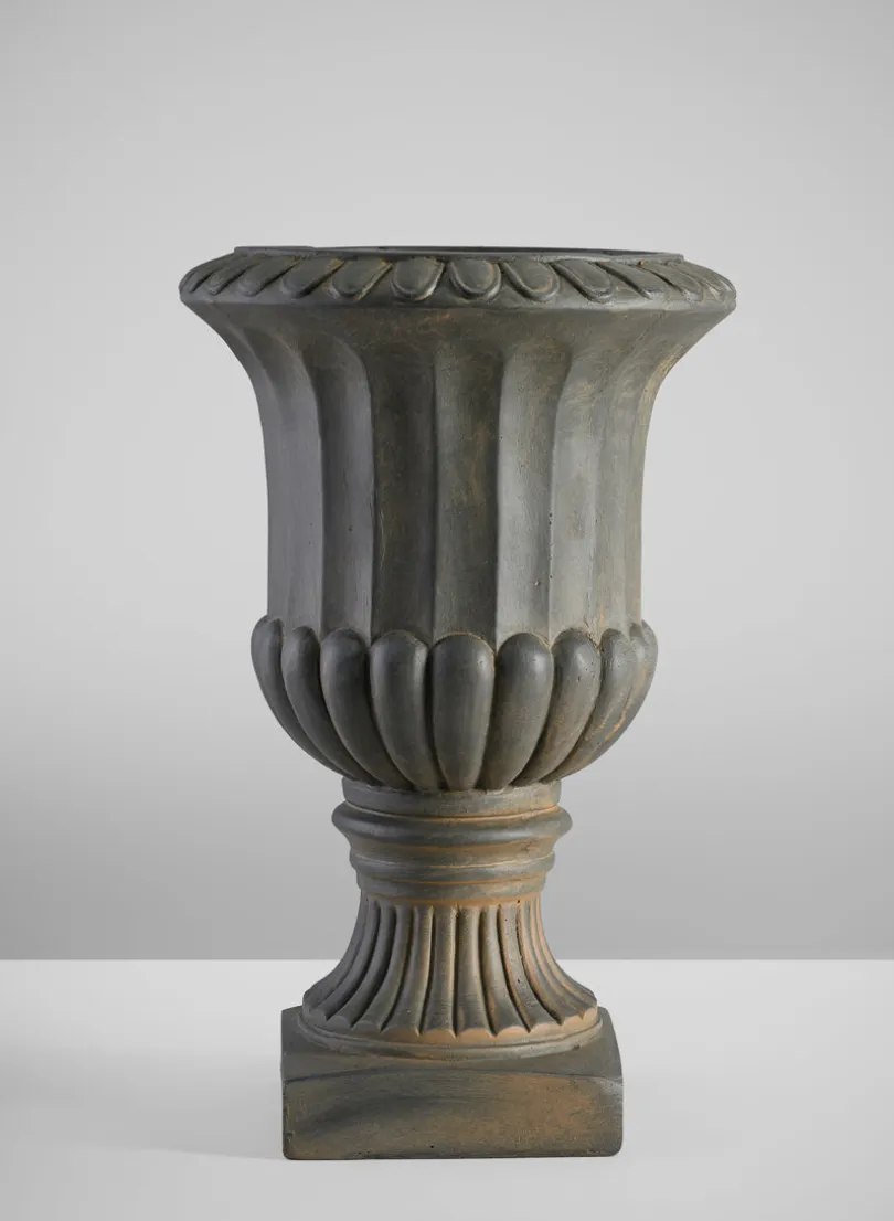 17in Tall Bronze Fiberclay All Weather Urn