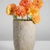 8in Tall Bursa Taupe Ceramic Vase