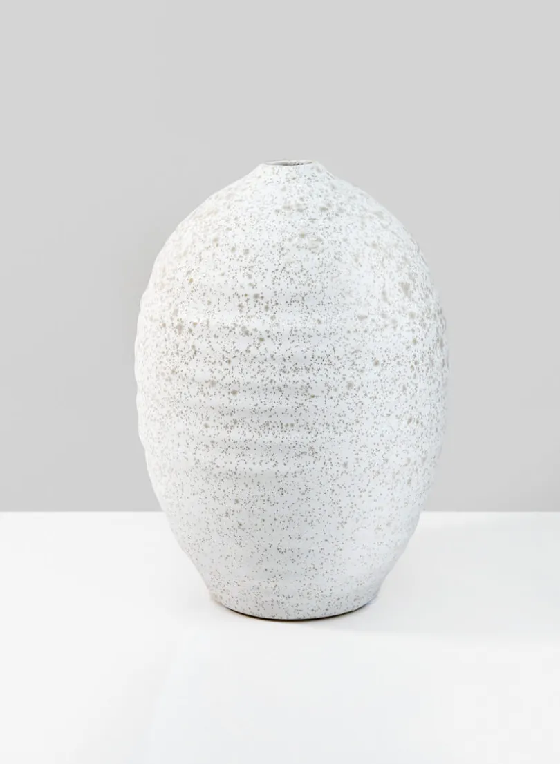 9in Tall Cappadocia Sandstone Stem Ceramic Vase