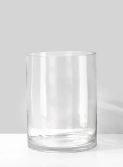 8in Tall Clear Glass Cylinder