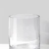 4in Tall Clear Glass Cylinder Vase