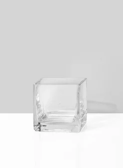 3in Tall Clear Glass Vase