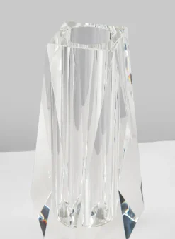 8.5in Tall Coffee Table Crystal Glass Vase