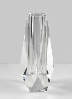 8.5in Tall Coffee Table Crystal Glass Vase