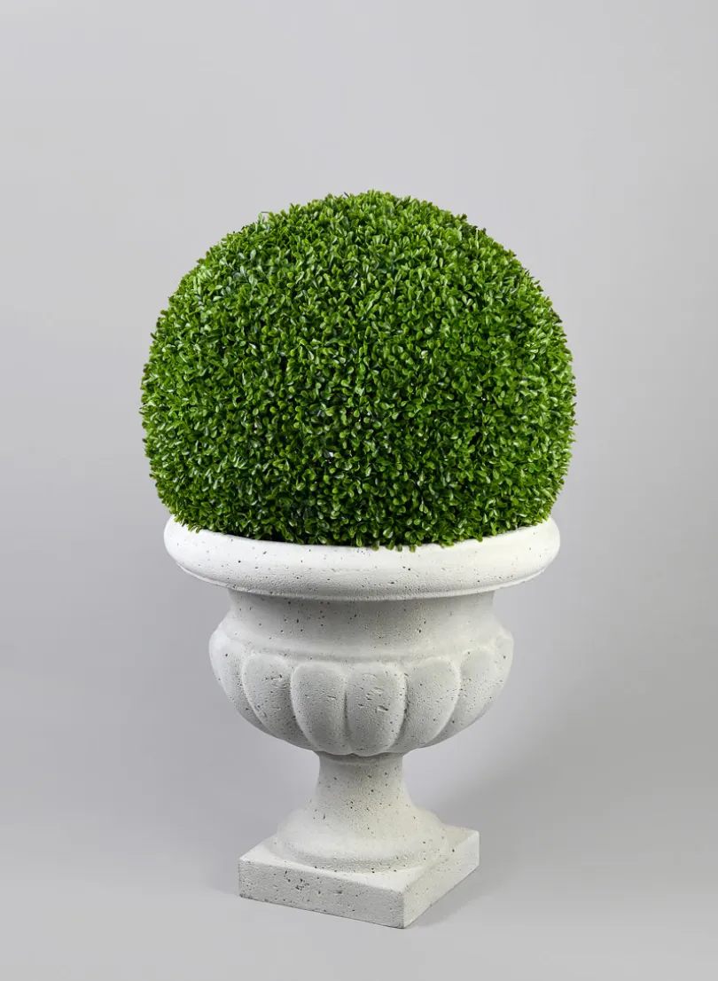 19.5in Tall Cordoba Antique White Sand Rock Urn