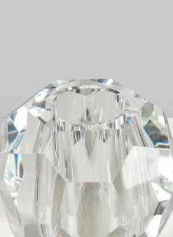 5in Tall Crystal Ball Glass Vase