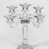 15in Tall Crystal Square Cup Candelabra