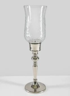 15in Tall Dalia Hurricane Candle Stand